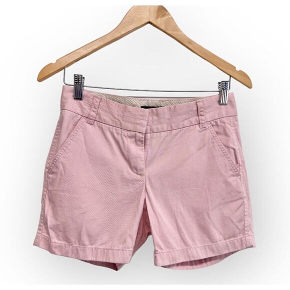 J. Crew Shorts Womens Size 00 Light Pink Chino With Pockets - Picture 1 of 9